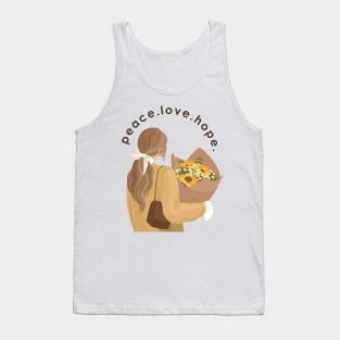 Peace,love, hope Tank Top